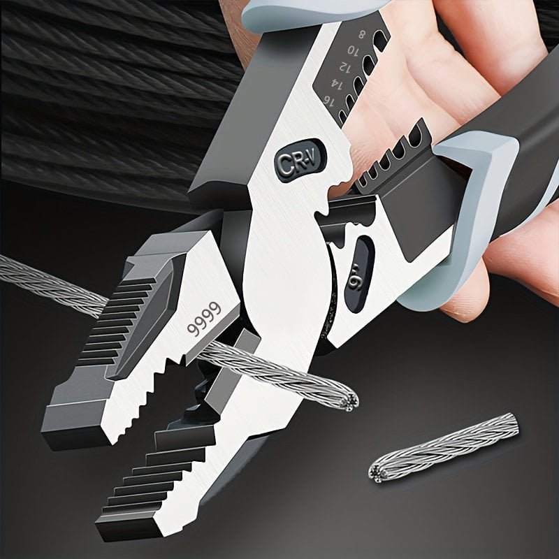 Super Alloy Wire Cutters Wire Stripper Demolisher Pliers Universal Needle Nose Pliers Electrician Metalworking Professional Tool. The New And Old Versions Of The Product Are Issued Randomly Without Affecting The Use Of Functions