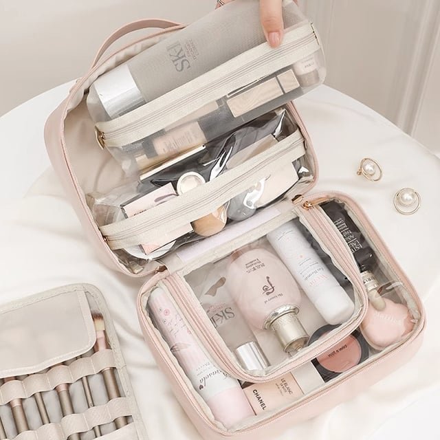 Singapore in stock / Multi-Compartment Toiletry Cosmetics Bag